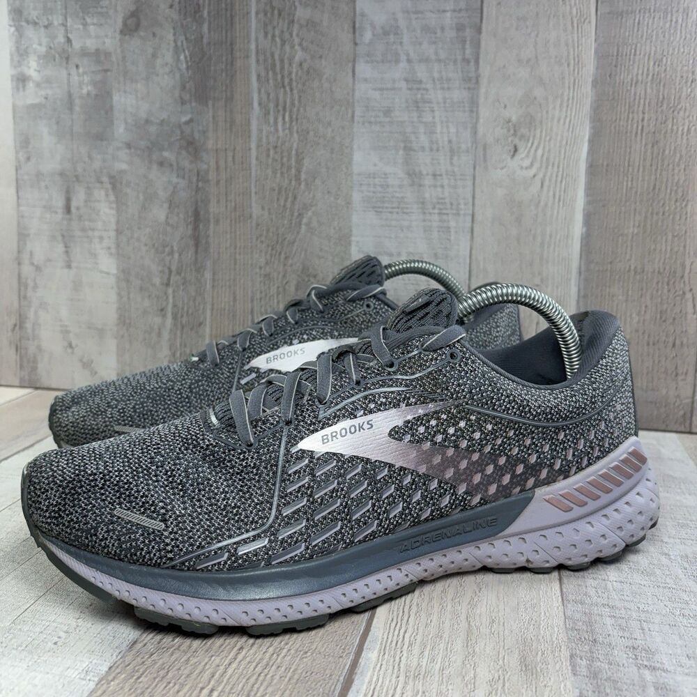 Brooks Adrenaline 21 Women's Size 11 Running Shoes Athletic Sneakers Gray Purple